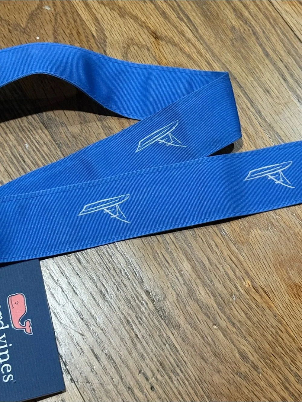 Vineyard Vines Hull Sportfisher Boat Pattern Belt L